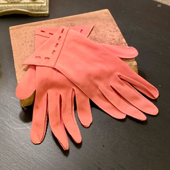 Gloves ~ Vintage ~ 2 Pair ~ Stetson ~ Women’s ~ Coral Pink & Light Yellow ~ GVC - Picture 4 of 9